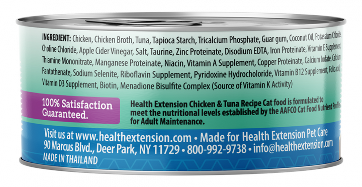 Health Extension Grain Free Chicken and Tuna Wet Cat Food