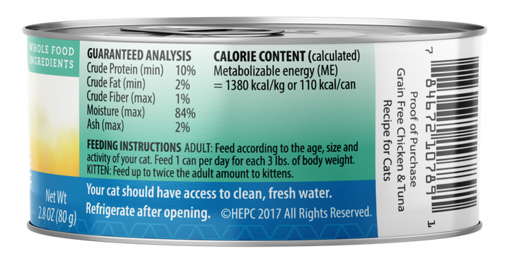 Health Extension Grain Free Chicken and Tuna Wet Cat Food