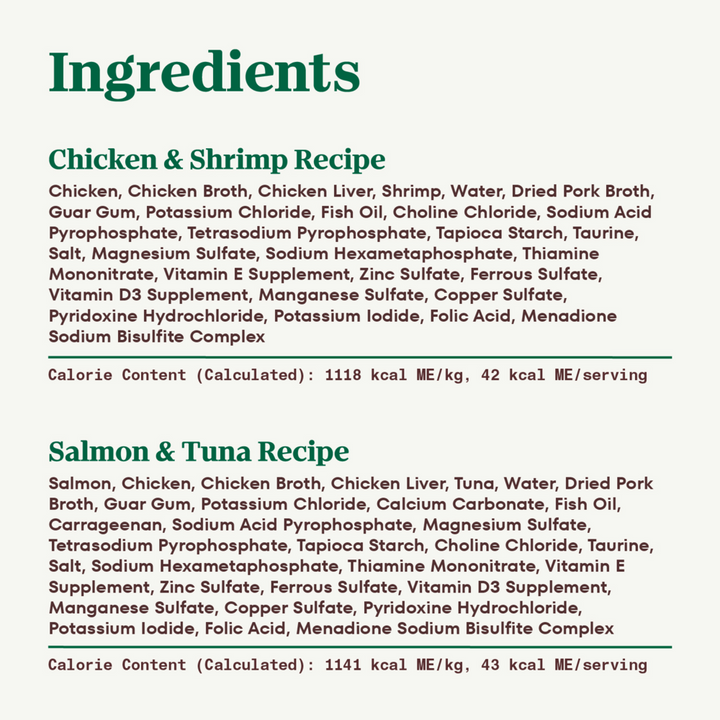 Nutro Perfect Portions Grain Free Salmon & Tuna and Chicken & Shrimp Pate Wet Cat Food Tray Variety Pack