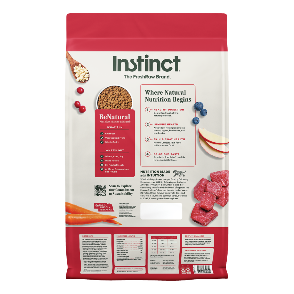 Instinct Be Natural Real Beef & Barley Dry Dog Food