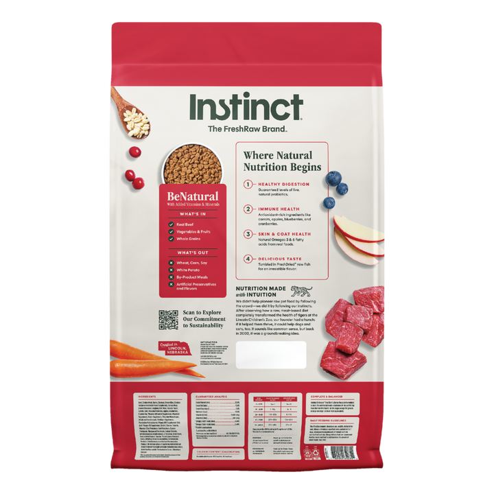 Instinct Be Natural Real Beef & Barley Dry Dog Food