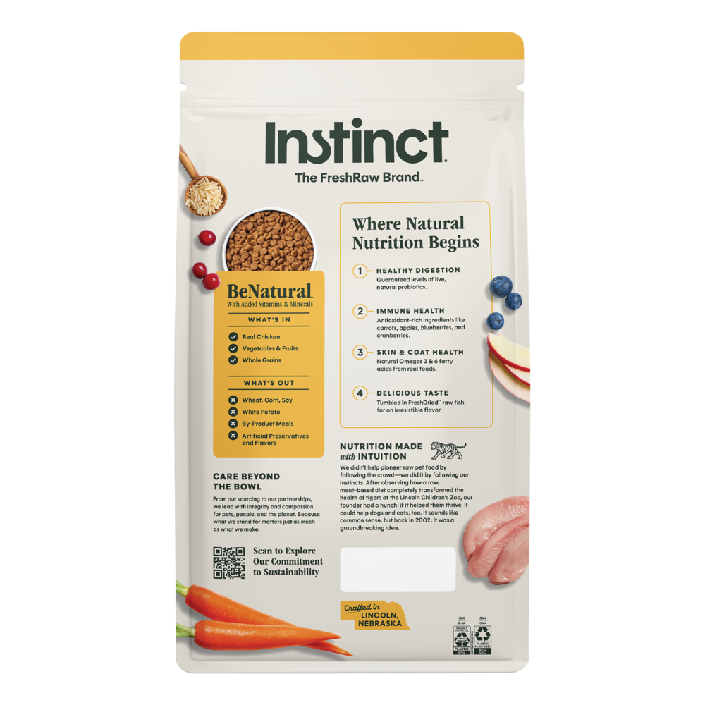 Instinct Be Natural Real Chicken & Brown Rice Dry Dog Food