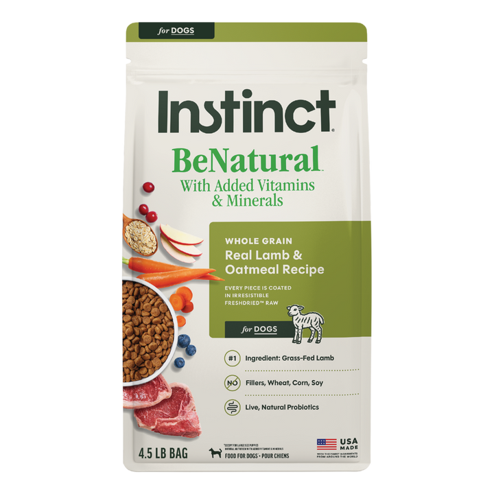 Instinct Be Natural Real Lamb & Oatmeal Dry Dog Food
