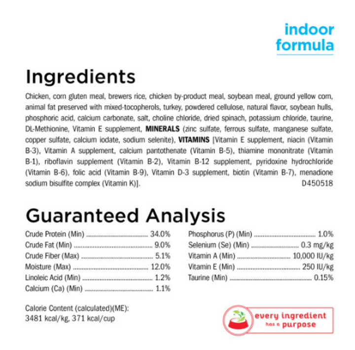 Cat Chow Naturals Indoor Plus Vitamins & Minerals Dry Cat Food