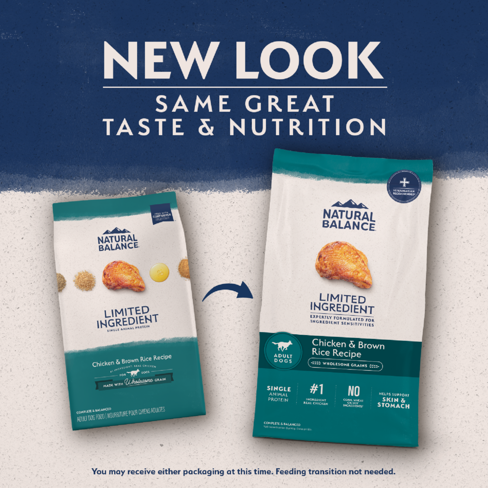 Natural Balance Limited Ingredient Dry Dog Food, Chicken & Brown Rice Recipe