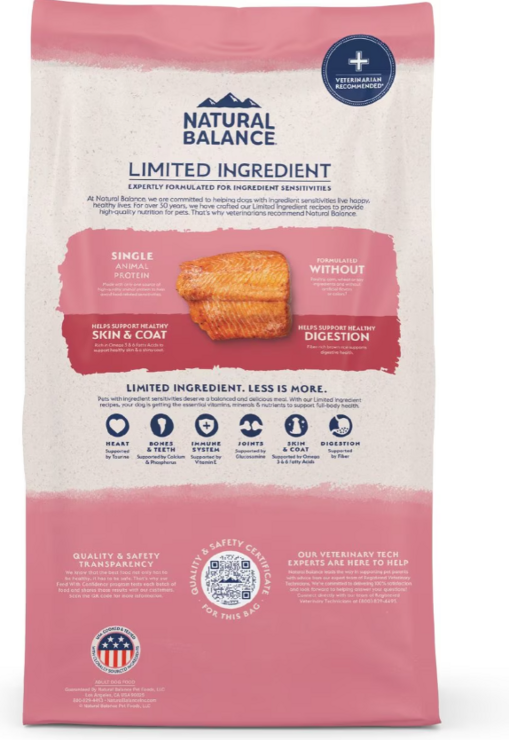 Natural Balance Limited Ingredient Dry Dog Food, Salmon & Brown Rice Recipe