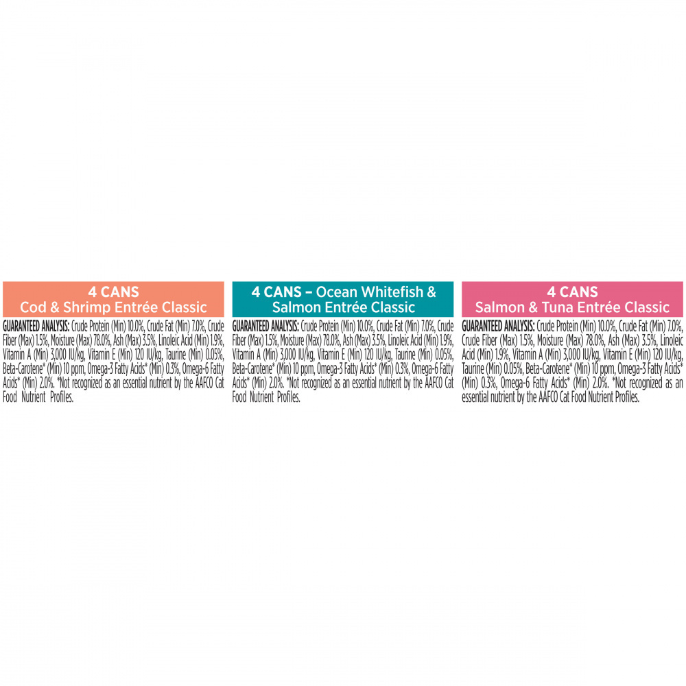 ProPlan Grain Free Prime + Seafood Favorites Variety Pack Senior 7+ Wet Cat Food