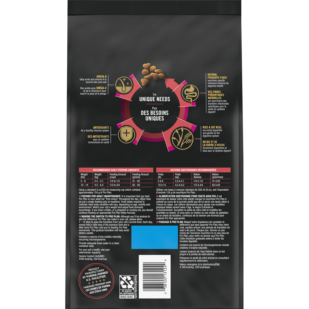 Pro Plan High Protein Sensitive Skin & Stomach Lamb & Rice Formula Dry Cat Food