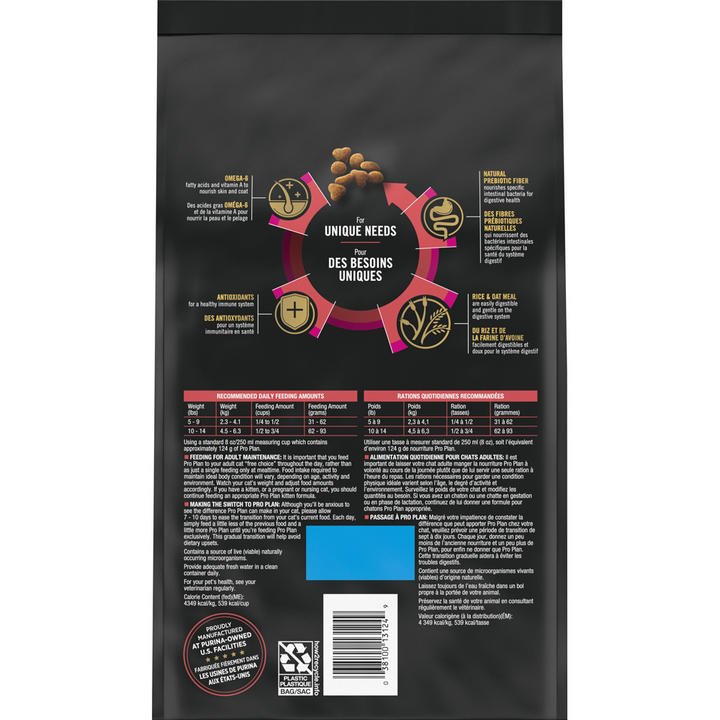 Pro Plan High Protein Sensitive Skin & Stomach Lamb & Rice Formula Dry Cat Food