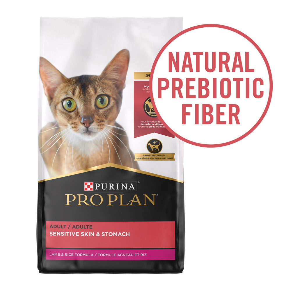 Pro Plan High Protein Sensitive Skin & Stomach Lamb & Rice Formula Dry Cat Food