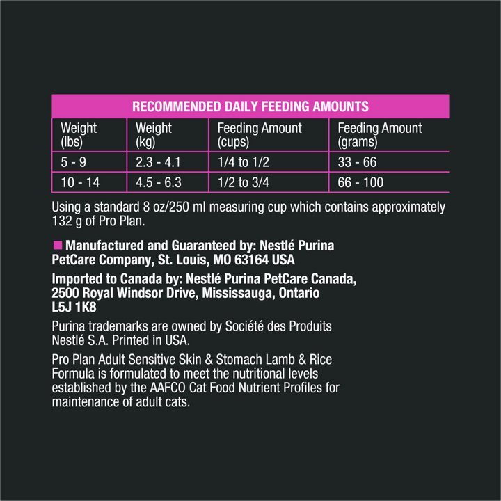 ProPlan Sensitive Skin & Stomach Turkey and Oatmeal Dry Cat Food