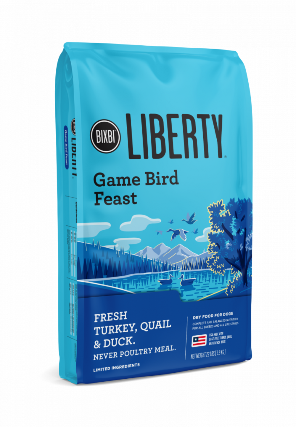 Bixbi Liberty Gamebird Feast Kibble Dog Food