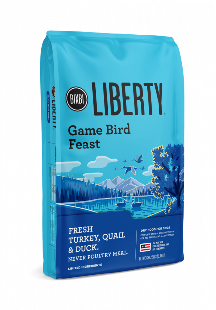 Bixbi Liberty Gamebird Feast Kibble Dog Food