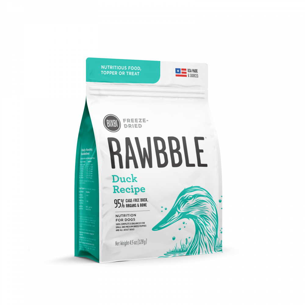 Bixbi Rawbble Freeze Dried Duck Dog Food