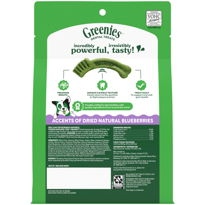 Greenies Regular Blueberry Dental Dog Chews