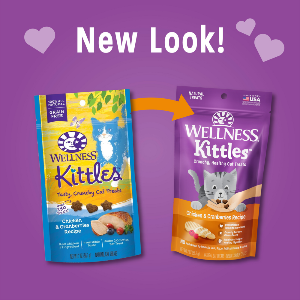 Wellness Kittles Crunchy Chicken & Cranberry Cat Treats