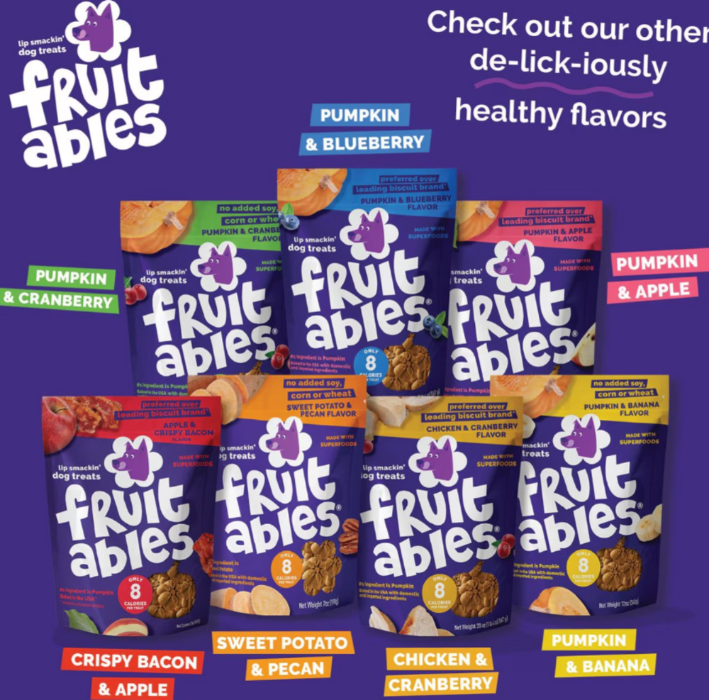 Fruitables Skinny Minis Grilled Bison Flavor Soft & Chewy Dog Treats