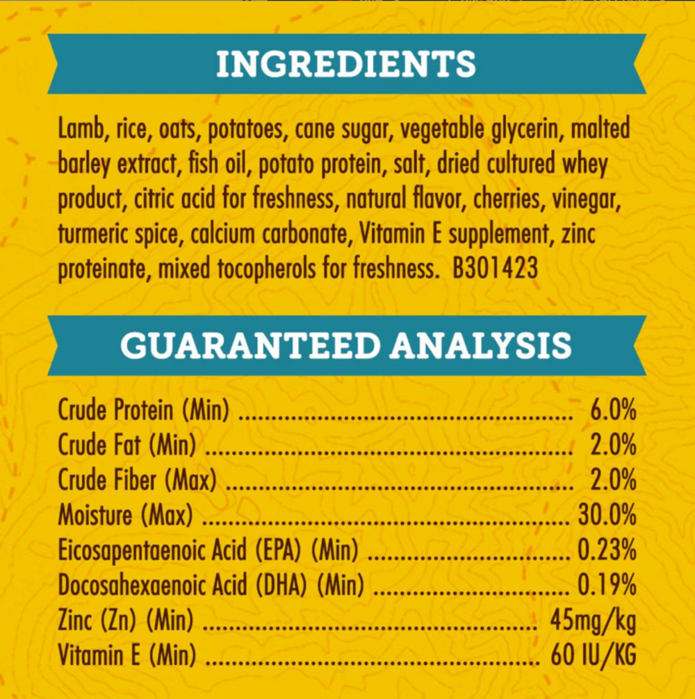 Zukes Puppy Naturals Grain Free Lamb Dog Treats