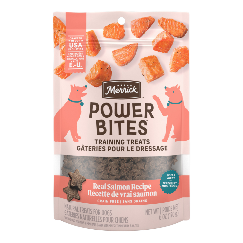 Merrick Power Bites Grain Free Salmon Dog Treats
