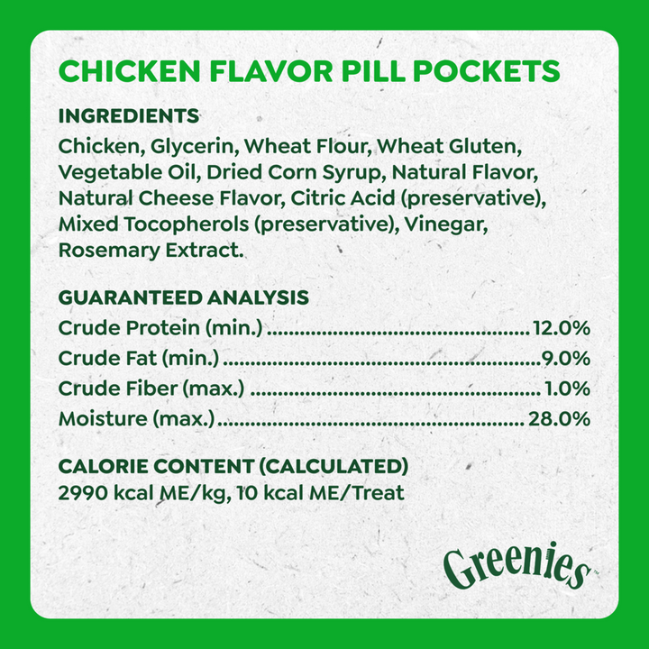 Greenies Pill Pockets Canine Cheese Flavor Dog Treats