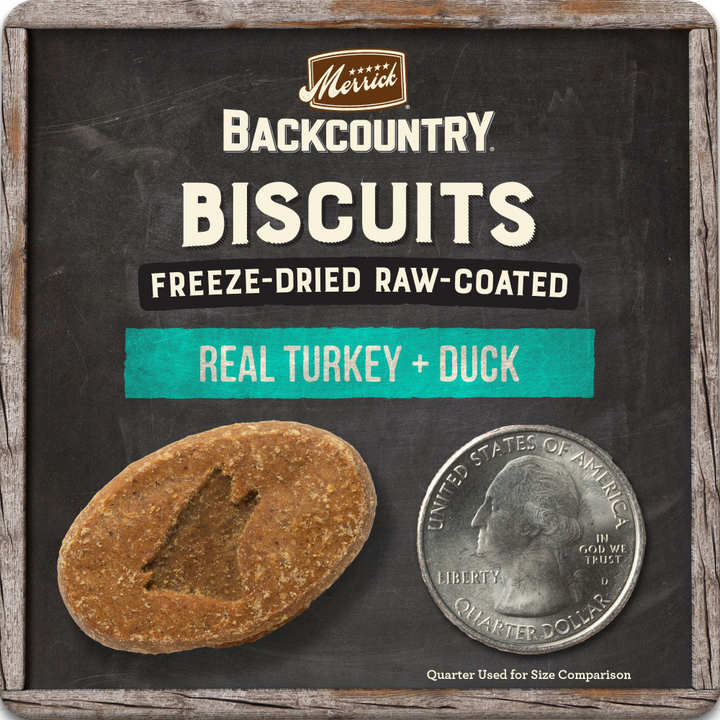 Merrick Backcountry Raw Coated Turkey and Duck Freeze Dried Dog Treats