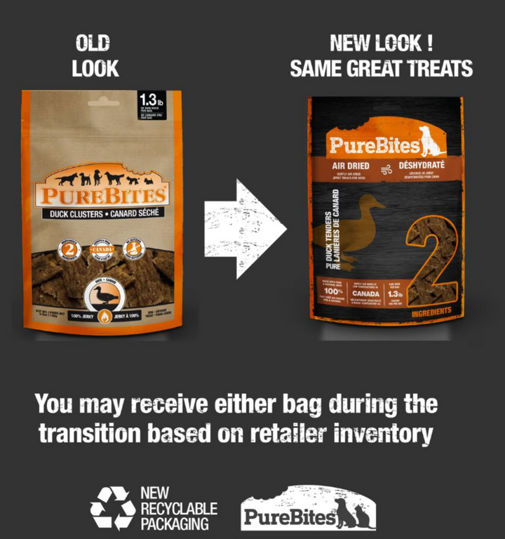 PureBites Duck Jerky Freeze Dried Raw Dog Treats
