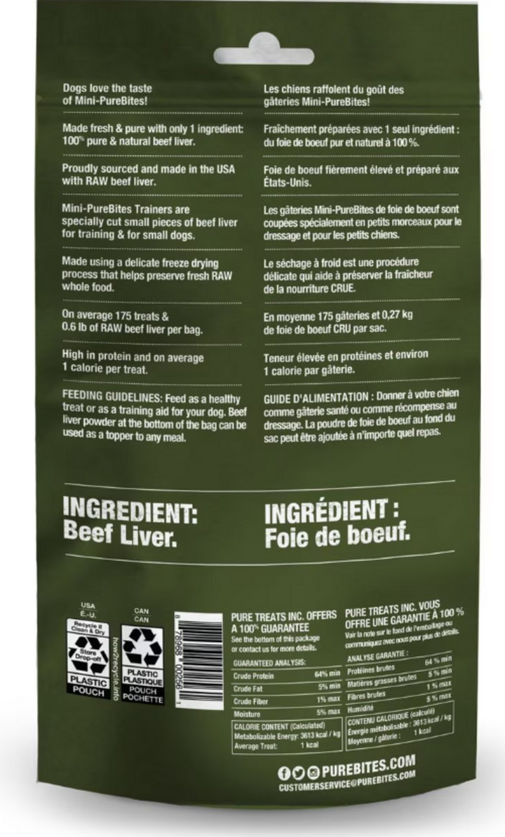 PureBites Beef Liver Freeze Dried Dog Treats