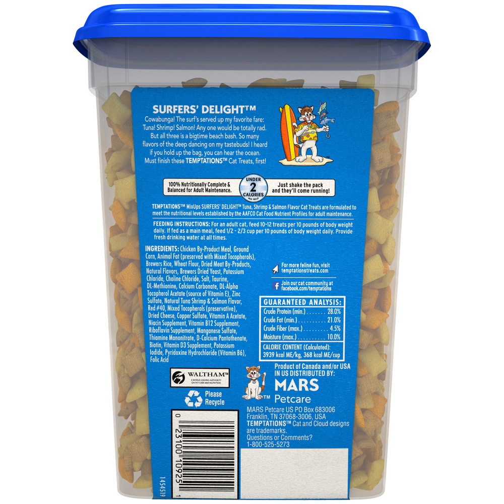 Temptations Surfer's Delight Mixups Cat Treats