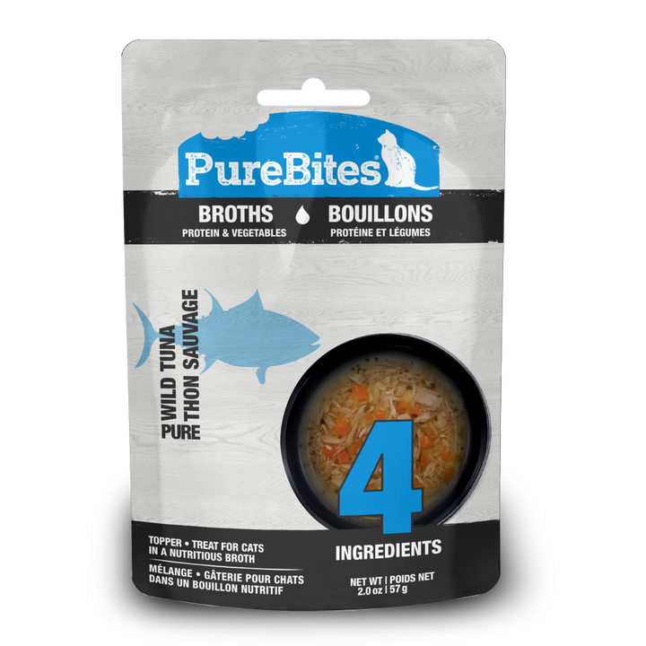 PureBites Broths Cat Treat Topper Tuna & Vegetables