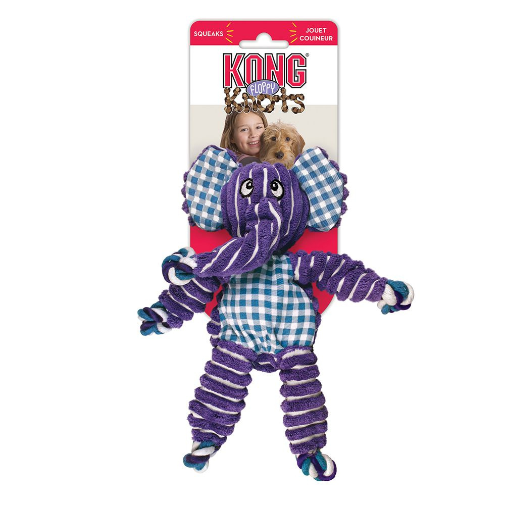Kong Floppy Knots Elephant Dog Toy