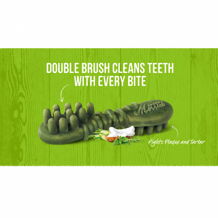 Merrick Fresh Kisses Coconut Oil and Botanics Dental Dog Chews Extra Small