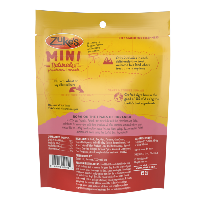 Zukes Mini Natural Pork Dog Treat