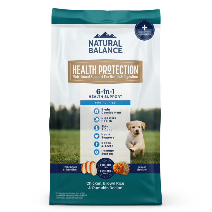 Natural Balance Health Protection Puppy Dry Dog Food, Chicken, Brown Rice & Pumpkin Recipe