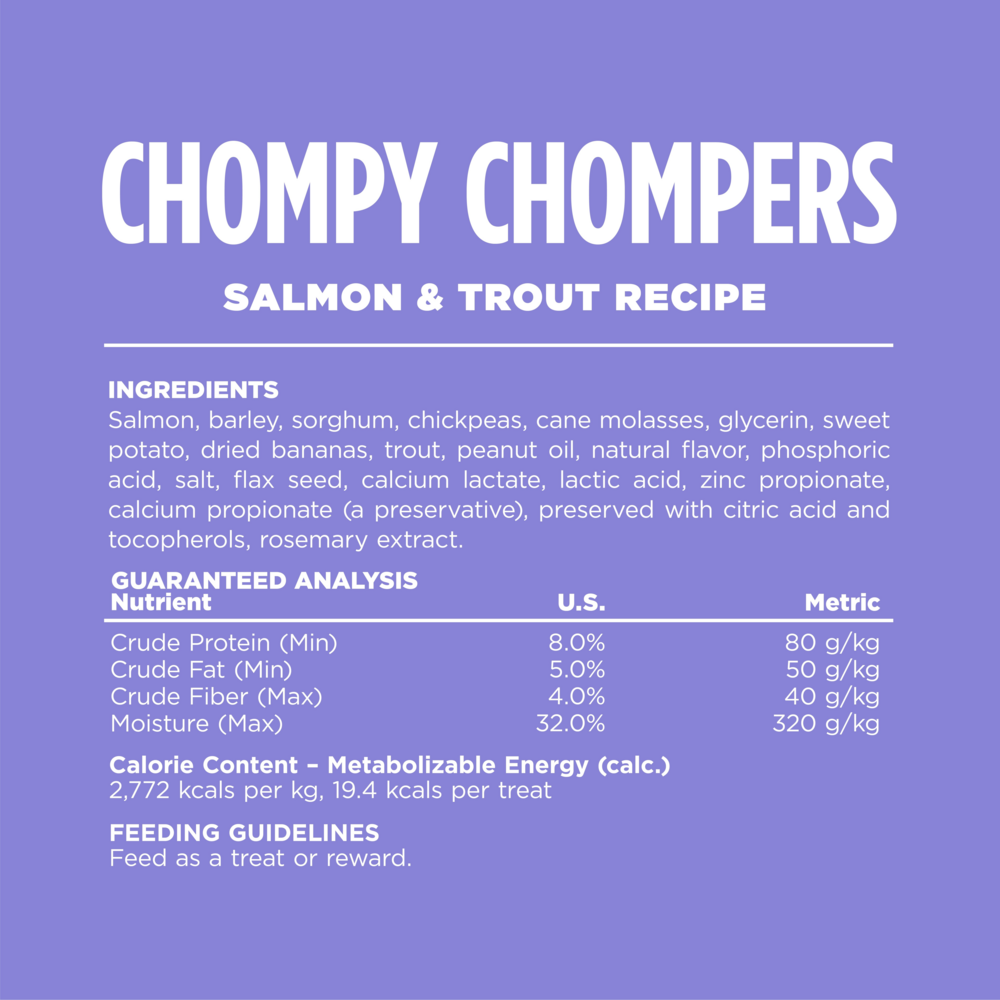 NutriSource Element Series Salmon & Trout Chompy Chompers