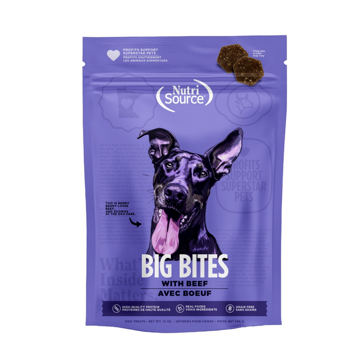 NutriSource GF Big Bite Beef Dog Treat