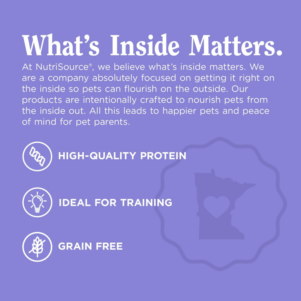 NutriSource Grain Free Little Bites Beef Dog Treat