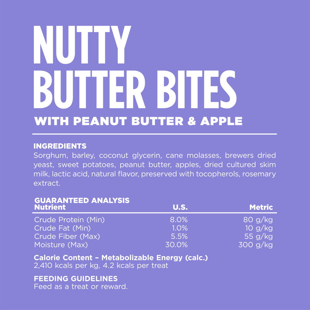 NutriSource Apple Peanut Nutty Butter Dog Bites
