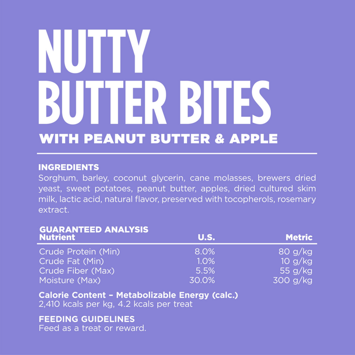 NutriSource Apple Peanut Nutty Butter Dog Bites
