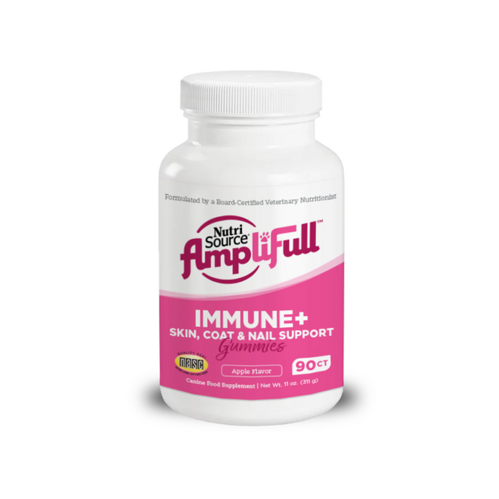 NutriSource AmpliFull Immunity + Skin, Coat, Nails Dog Gummy Supplement