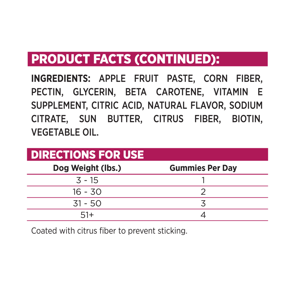 NutriSource AmpliFull Immunity + Skin, Coat, Nails Dog Gummy Supplement