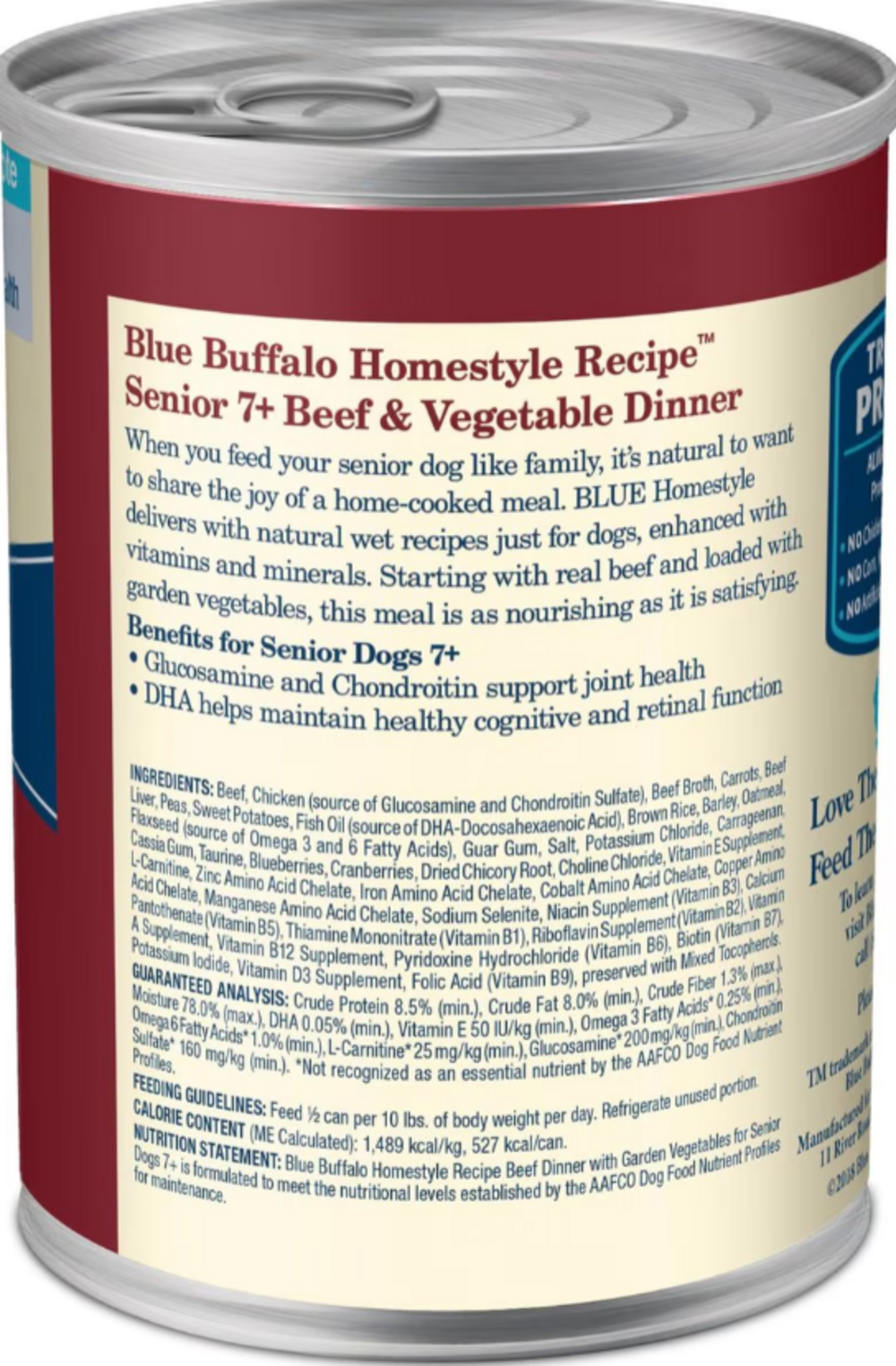 Blue Buffalo Homestyle Beef Senior Wet Dog Food