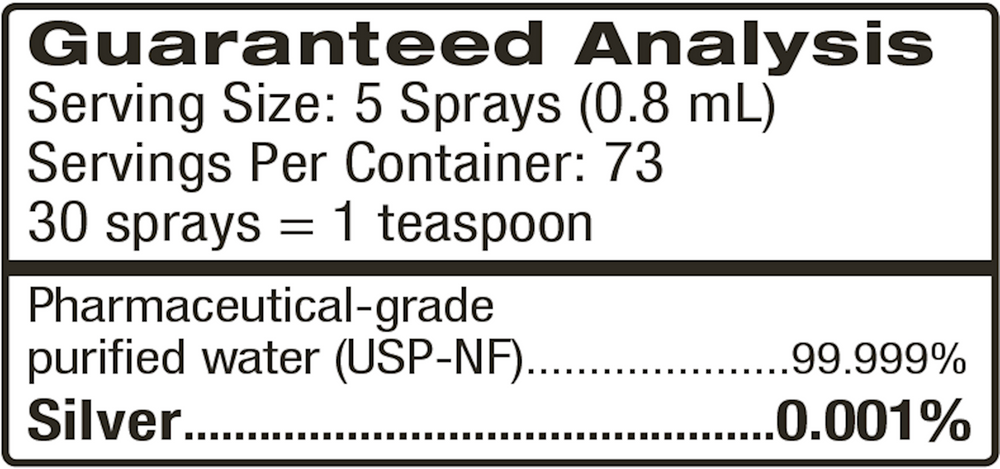Silver Hydrosol For Pets spray 2 fl oz Curated Wellness