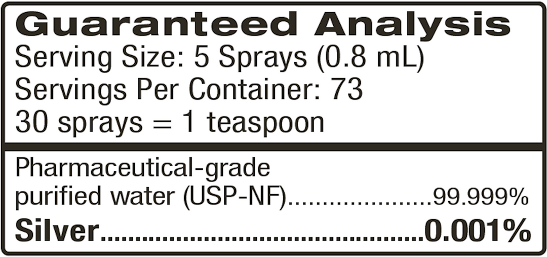 Silver Hydrosol For Pets spray 2 fl oz Curated Wellness