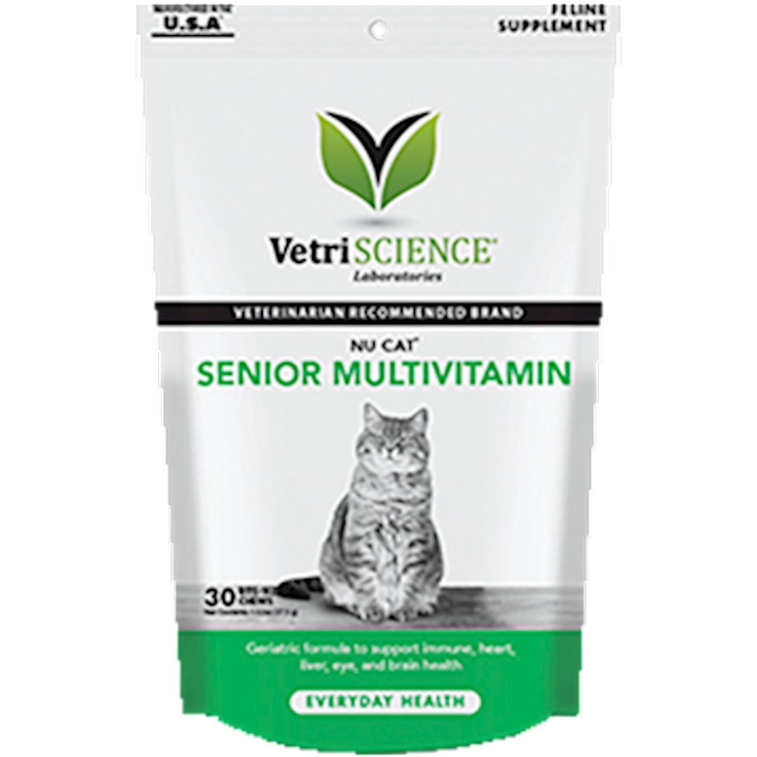 NuCat Senior Cat Multi 30 chew tabs Curated Wellness