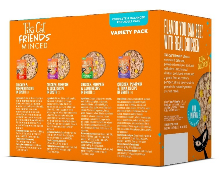 Tiki Cat Friends Variety Pack Wet Cat Food Pouches