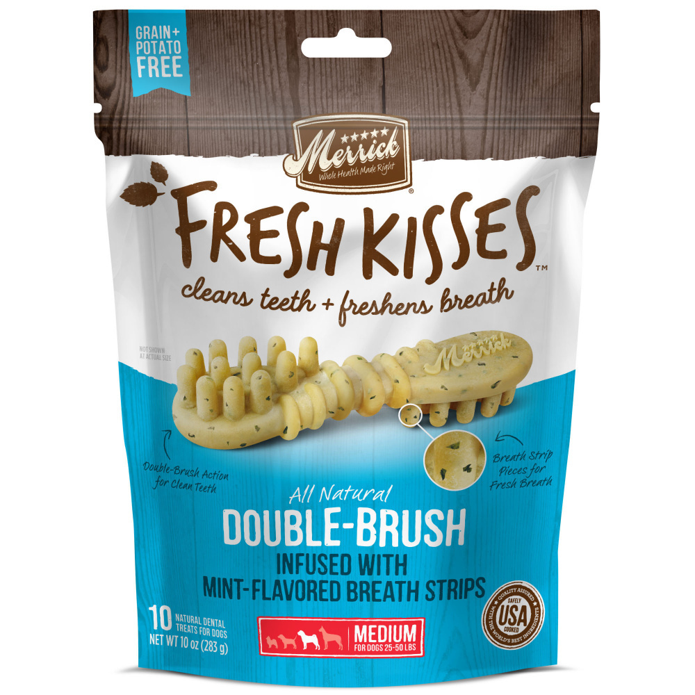 Merrick Fresh Kisses Mint Dental Dog Chews Medium