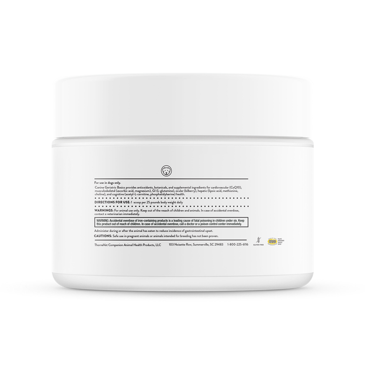 Canine Geriatric Basics 4oz Curated Wellness