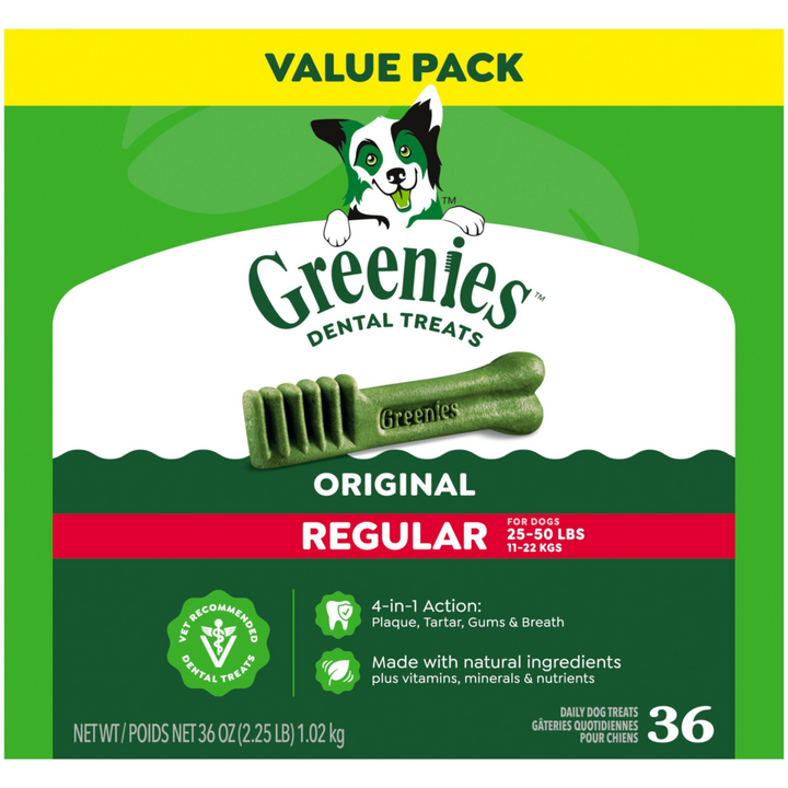Greenies Original Dental Dog Chews Regular