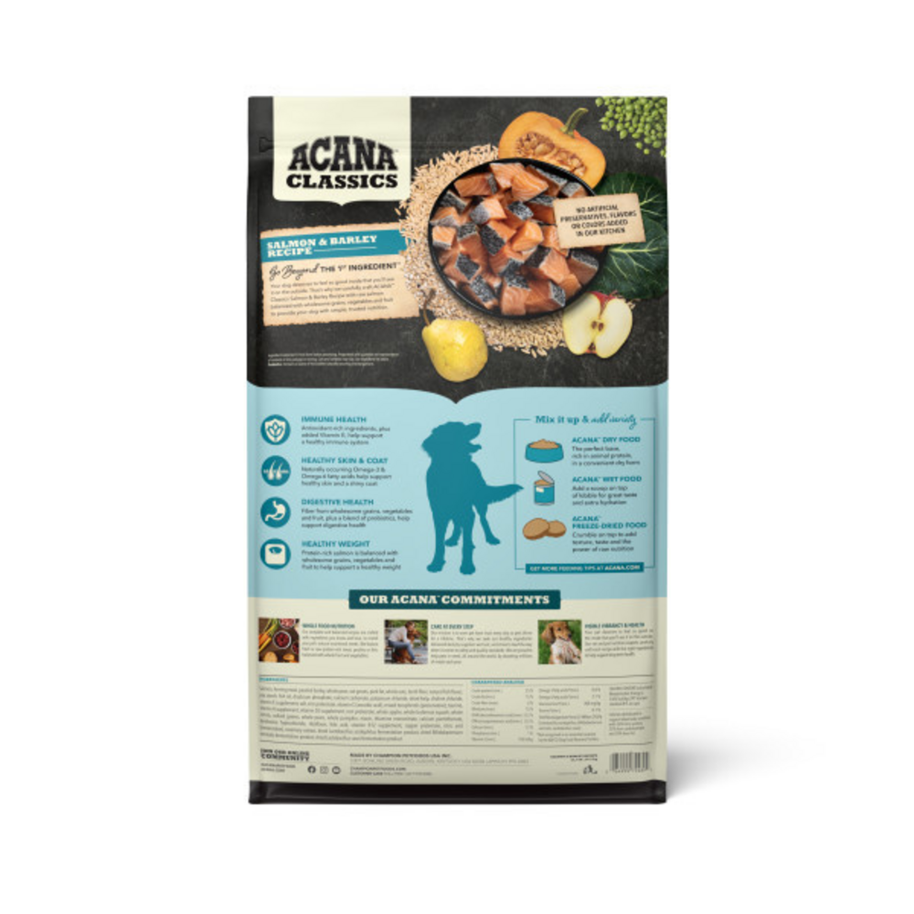 ACANA Classics Salmon and Barley Recipe, Dry Dog Food